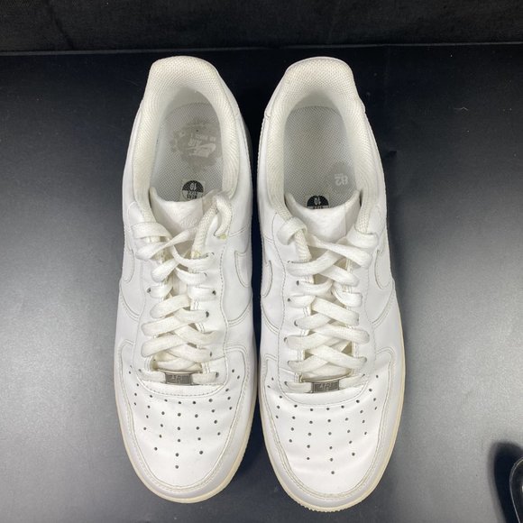 Nike Air Force 1 AF1 Leather Sneaker 31822-111 White Shoes Men Sz 10 - Picture 7 of 9